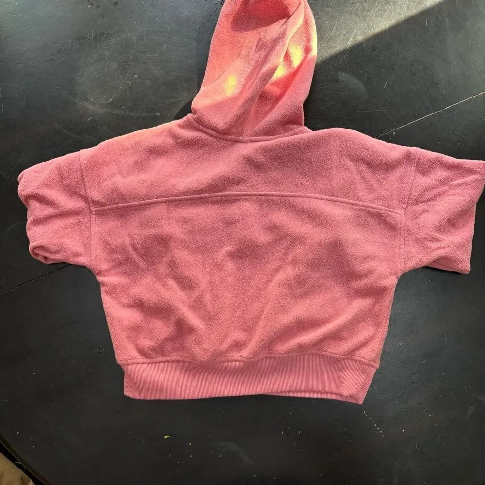 Old‎ Navy go warm pink fleece half zip hoodie girl’s size XL
